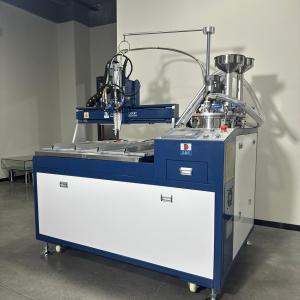 China Underfilling Vacuum Chamber AB Glue Potting Casting Machine with Epoxy Resin Dispenser factory