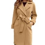 Fashion Wholesale Ladies Wool Plus Size Design Long Jackets Coats Casual Jacket