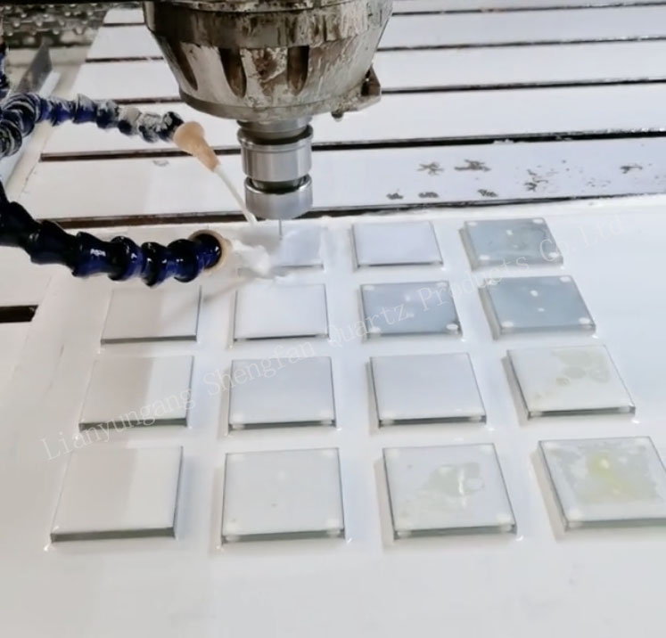 XRD- Fused Quartz Sample Sink Plate Customized Corrosion High Temperature Resisitant