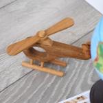 Montessori Toddler Helicopter Wooden Toy Non Toxic With Beech Material