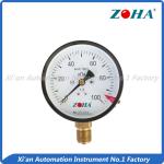 Bottom or Radial Connection Steel Case Brass Internal General Pressure Gauge