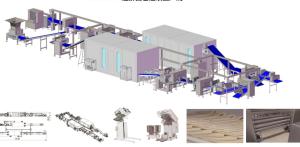 China 18000 Kpcs / H Croissant Production Line 850mm Croissant Maker Line For Filled Croissant factory