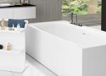 Stone Resin Free Standing Deep Soaker Tub Anti Yellowing Easy To Maintain
