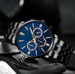 OEM Men'S Quartz Watch Luminous Stainless Steel Water Resistant