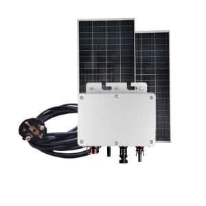 China Silver Grid Tie Solar Micro Inverter Battery 350w IP65 Home Solar System Inverter factory