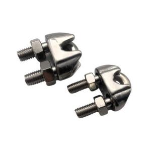 China Silvery Finish Stainless Steel Wire Rope Clamp for Lifting and Rigging Hardware Needs factory