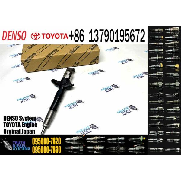 China Common rail injector 095000-7820 Common rail injector 095000 7820 23670-30265 is applicable to electronic Toyota injector factory