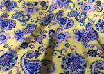Spandex Elastane Sport Bra Fabric Paisley Printed Super Smoothly Hand Feel Warp