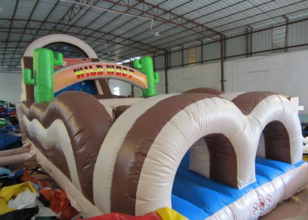 Inflatable Obstacle Bounce House 18.3 X 3.7 X 5.5m , 40 Ft Obstacle Course