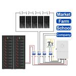 50kWh 75kWh High Voltage Hybrid Solar Energy System 100kWh 300Kwh 750kWh On Off