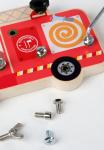 Preschool Wooden Car Busy Board Gear Unlocking Project Fire Truck Kindergarten