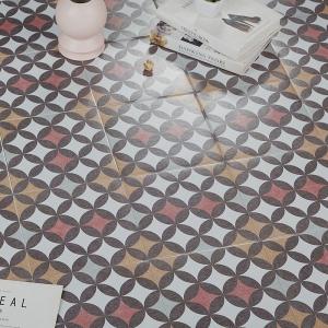 China Wear-Resistance Red Stylish 20x20cm Wall Ceramic Rustic Tiles For Bathroom And Durable Floor Tile For Bedroom factory