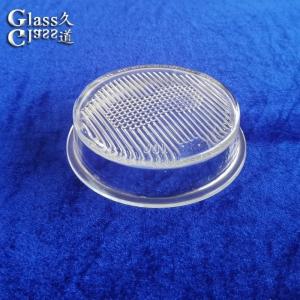 China Durable Prism-pattern Moulded Glass Lens For Directional Led Streetlights factory