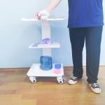 Stainless Steel Dental Clinic Trolley Cart Mobile Carts Unit With Build In