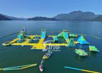 63x36m giant floating island inflatable water park for summer entertainment