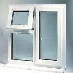 Conch Profile Plastic PVC Awning Window Clear Double Tempered Glass Window