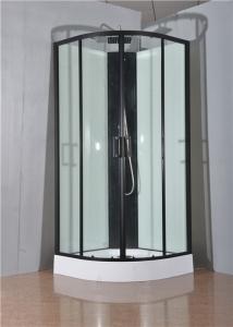 China Circle Quadrant Shower Cabin with white acrylic tray and roof factory