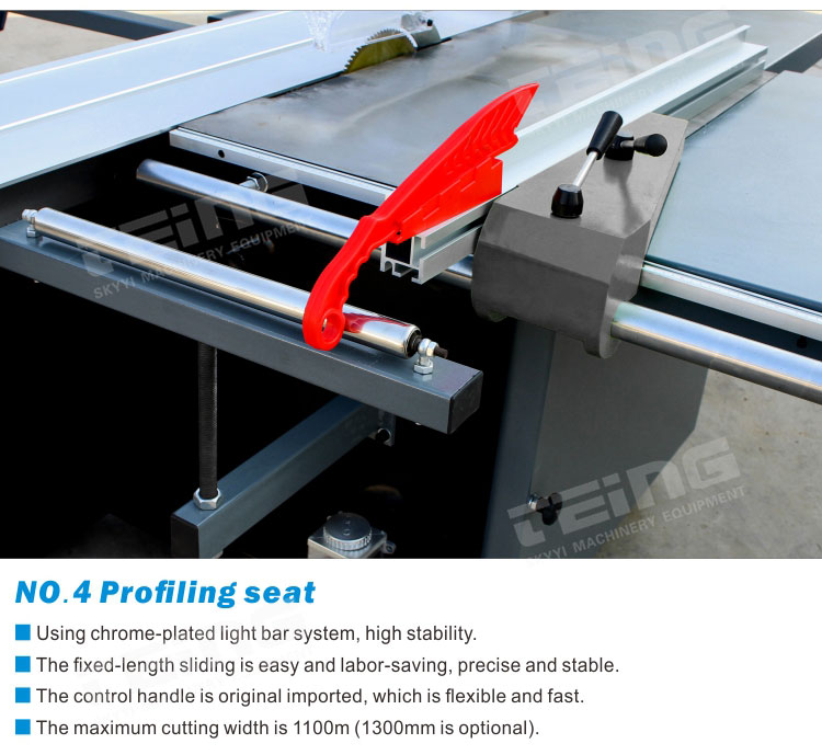 80mm Max. Cutting Height Woodworking Machinery Sliding Table Saw with CE Certification