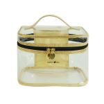 Transparent Gold Glitter Cosmetics PVC Makeup Bag