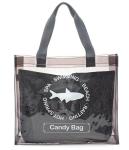 fashion pvc mirror vinyl shopping bag with printing, Recyclable Durable Clear