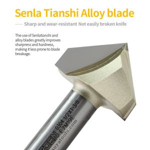 90degree Engraving 3D V Bit Wood Cutting CNC Router Bit Arden V Type Carving Bit