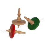 Wooden Spinning Tops Set – Classic Handcrafted Toys For Kids & Adults, 3 Colors