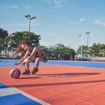 Interlocking Rustproof Flooring Outdoor Sports Surfaces Suspended durable