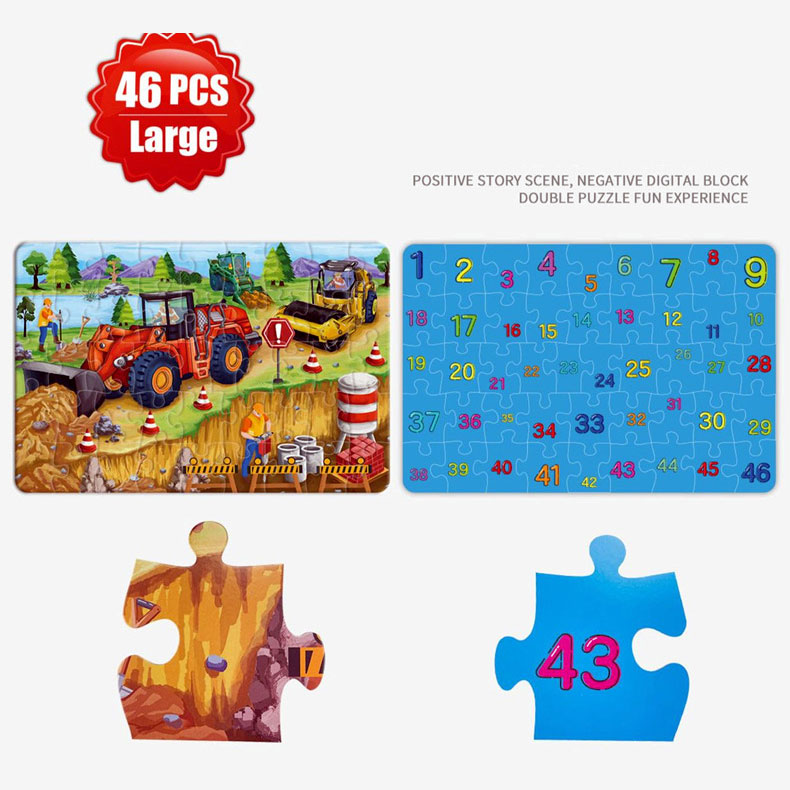 Paper Floor Puzzle for Kids Preschool Learning Birthday Gifts Age Range 8 to 13 Years