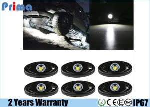 China Led Rock Lights Kit 6 Pods 9W Underbody Glow Led Lights For Jeep Truck Car Off Road ATV SUV Boat White Waterproof factory
