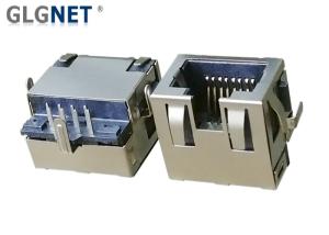 China Offset Type Rugged Rj45 Connectors Tab Up Pure RJ45 Jack Without Magnetics PIP Mounting factory