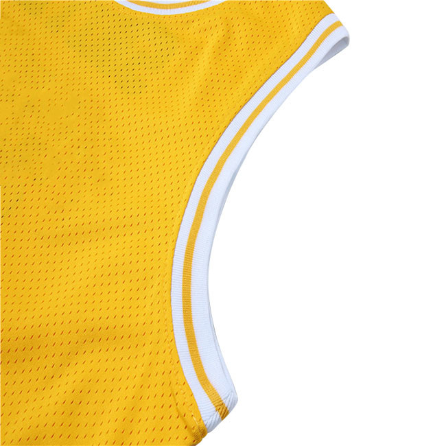 OEM Basketball Vest Tops Mens Round Collar Football Jersey With Number