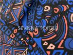 Retro Lining Sublimation Printing Activewear Knit Fabric Repreve Fiber Ladies