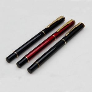 China Custom gel ink metal roller pen personal logo luxury hotel metal pen with clip for bussiness factory