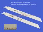 Recip Saw Blade Bimetal M42 8% cobalt Demolition for Cutting Wood & Nails 9"