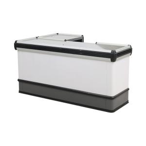 China Customized Durability Cash Counter Table / Supermarket Steel Checkout Counters With Conveyer Belt factory