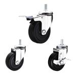 3 Inch 154lbs Capacity Medium Duty Casters With Delrin Bearing
