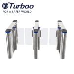 Double Swing Turnstile Gate / Stainless Steel office building Turnstile For