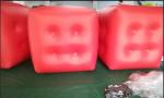Military Inflatable Swim Buoys Gunnery Practice Square Shaped Red Color