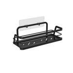 No Drilling Wall Mounted Shower Caddy Stainless Steel Iron Wire Rack for