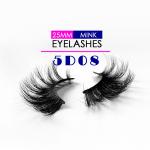 Reusable Natural Mink Eyelashes , 25mm False Lashes Glitter Eyelash Packaging