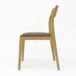 Leisure Facilities Dining Chair Vintage Wooden with Customized Fabric Upholstery