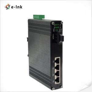 China Industrial PoE Switch 4-Port 10/100/1000Base-TX PoE And 1-Port 1000Base-X Fiber factory