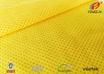 Bright Yellow 100% Polyester Fluorescent Material Fabric For Garment