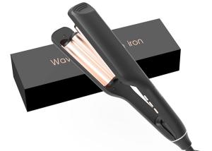 China PTC electric Two Barrel Curling Wand , Ceramic 2 Barrel Hair Curler factory