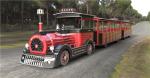 42 Seater Mini Trackless Train With Metal Structure Beam 76 KW Rated Power