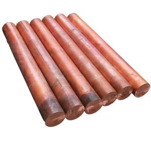 China Red pure copper alloy round square rectangularrod bar Bronze high quality metal rod in stock factory