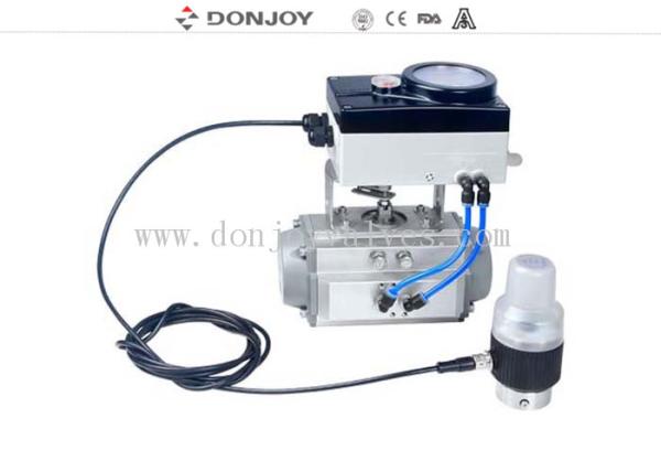 DC 24V Power intelligent valve positioner with pneumatic actuator and feedback