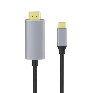 China OCC OD4.5mm Optical Black Hdmi Cord , 1.8m Premium 3.1 Usb C To Hdmi Cable factory