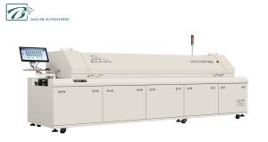 China Hot Air Lead Free Reflow Oven 8 Hot Air Bottom 8 IR Heating Zone PC Control factory