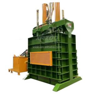 China Hot Sale Vertical Hydraulic Scrap Used Tire Baling Bailing Baler Machine for Tyres factory
